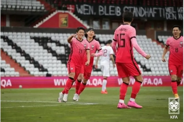 韓国代表（大韓サッカー協会提供）＝（聯合ニュース）≪転載・転用禁止≫