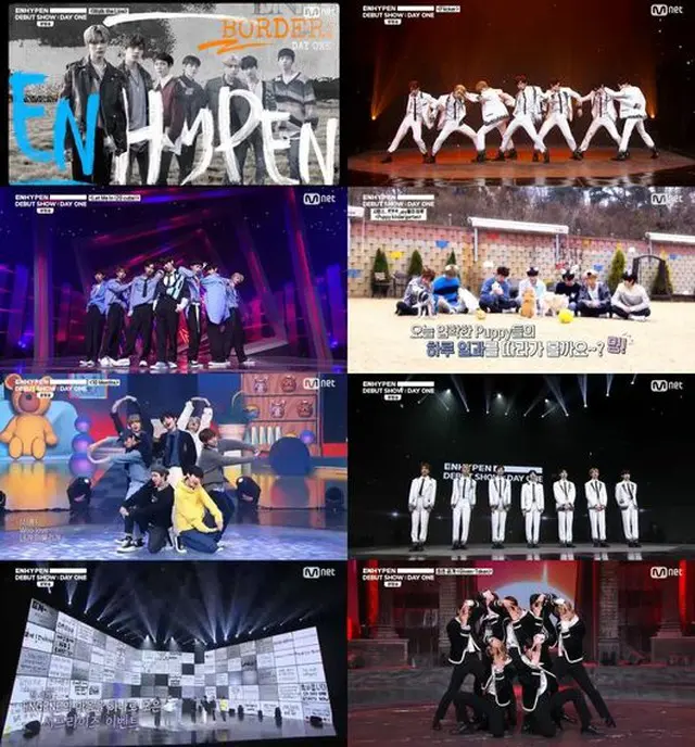 「ENHYPEN」がデビューショー「DAY ONE」を通じてタイトル曲「Given-Taken」のパワフルなパフォーマンスを初公開した。（画像提供:OSEN）