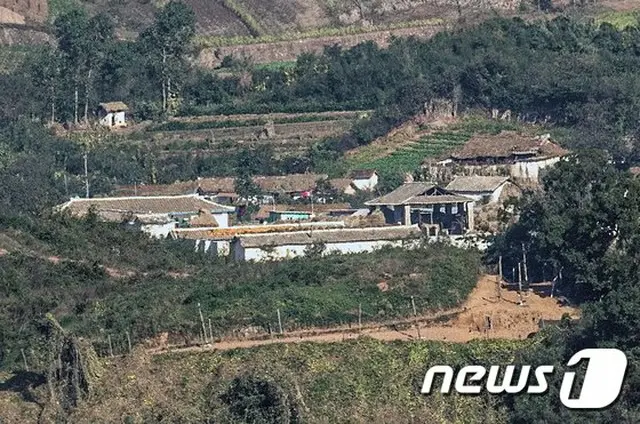 韓国の坡州市からみえる北朝鮮の様子（画像提供:wowkorea）