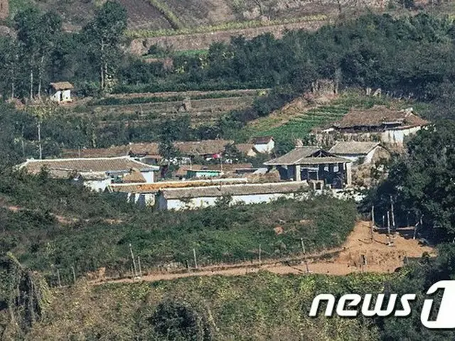 韓国の坡州市からみえる北朝鮮の様子（画像提供:wowkorea）