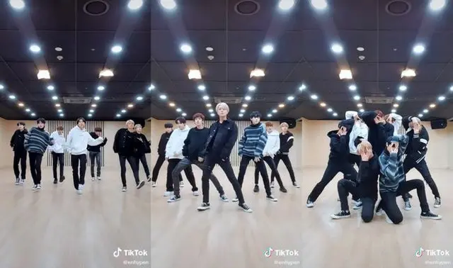 「ENHYPEN」がTikTokダンスチャレンジでデビュータイトル曲「Given-Taken」熱風を起こす。（画像提供:wowkorea）