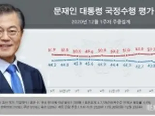 文大統領支持率　初めて30%台に低下＝与党も下落