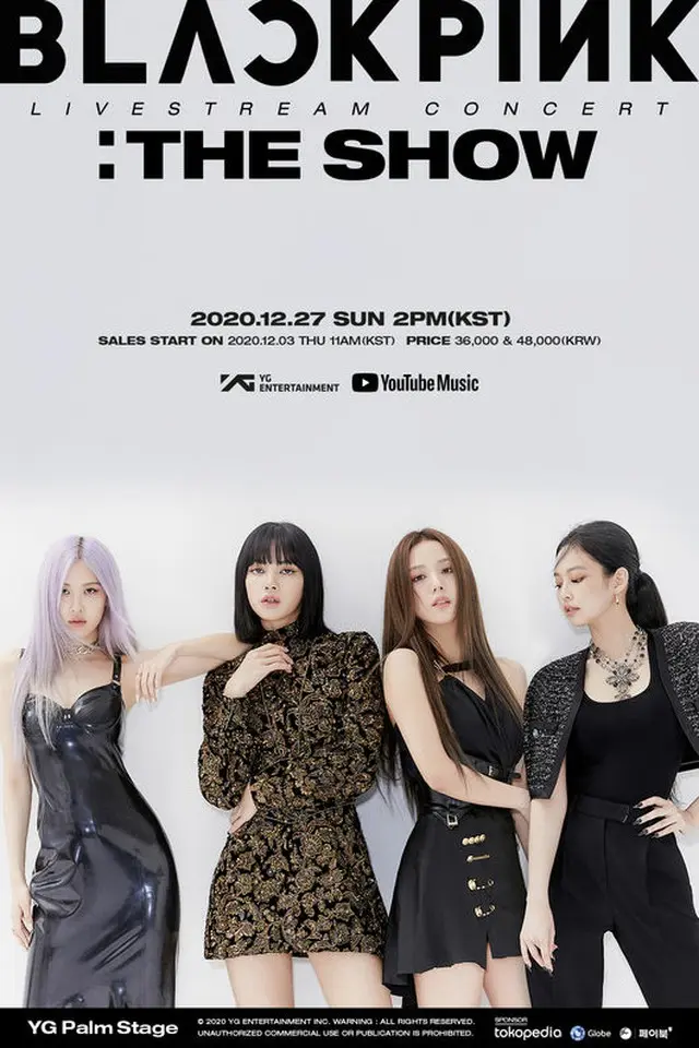 「BLACKPINK」、ライブストリームコンサート「THE SHOW」を12月27日に開催！（画像提供:wowkorea）