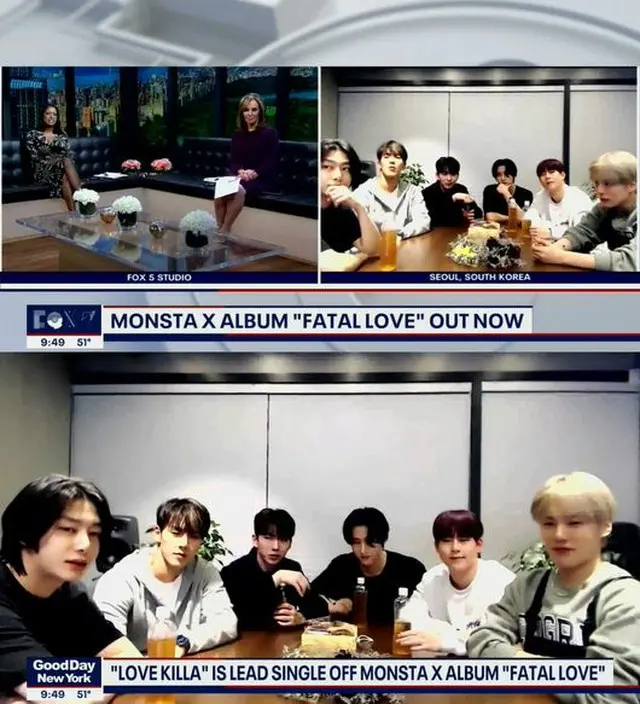 「MONSTA X」が「Good Day New York」で近況を公開した。（画像提供:OSEN）