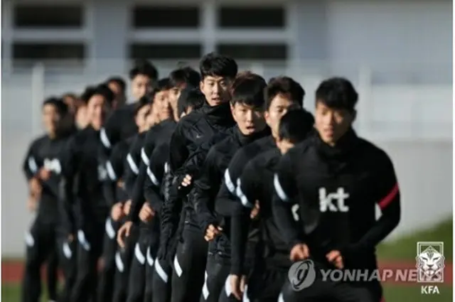 韓国代表（大韓サッカー協会提供）＝（聯合ニュース）≪転載・転用禁止≫