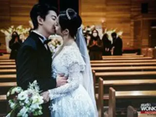 女優チェ・ソンヒョン＆イ・ジェハンさん、3日に大聖堂で挙げた結婚式の画報を公開