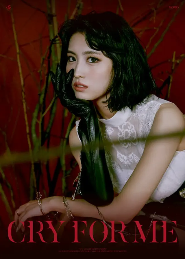 「TWICE」モモ＆ミナ、赤黒いバラの誘惑…新曲「CRY FOR ME」個人ティザー公開（画像提供:wowkorea）