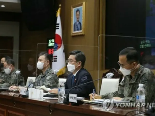 全軍主要指揮官会議の様子（国防日報提供）＝（聯合ニュース）≪転載・転用禁止≫