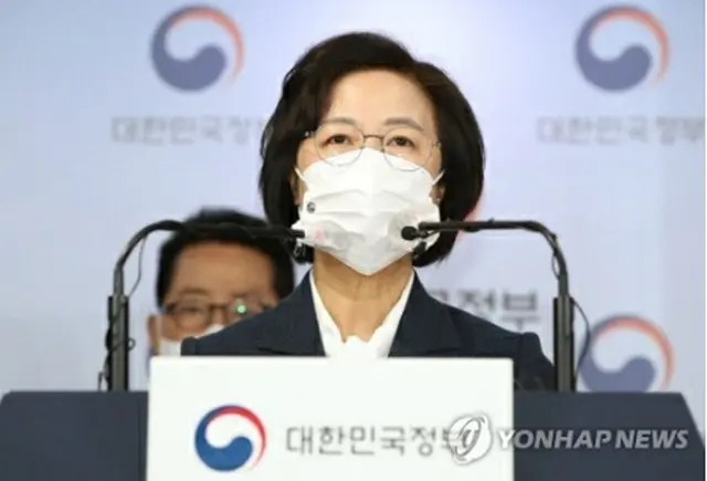 秋美愛（チュ・ミエ）法務部長官（写真共同取材団）＝１６日、ソウル（聯合ニュース）