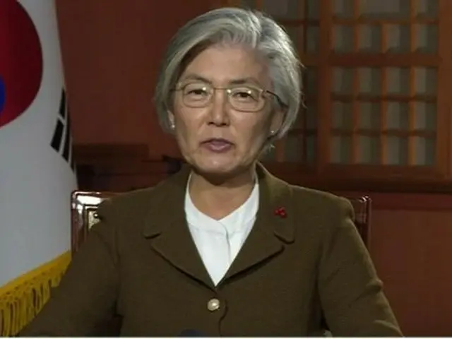 CNNに出演している康京和 韓国外相（画像提供:wowkorea）