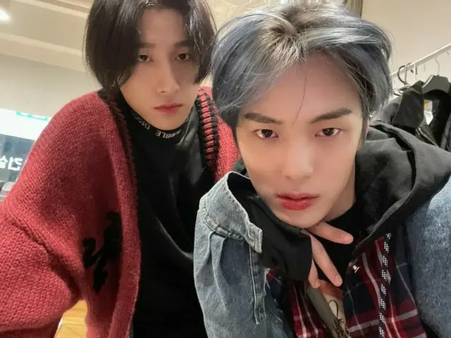 「MONSTA X」のミンヒョク、I.Mのツーショットが公開された。（画像提供:OSEN）