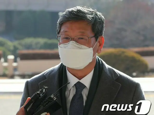李龍九法務部次官が3日、キョンギド（京畿道）クァチョン（果川）の法務部庁舍に出勤している（画像提供:wowkorea）