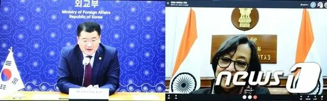 23日、韓・インド外務次官TV会議が開かれた（画像提供:wowkorea）