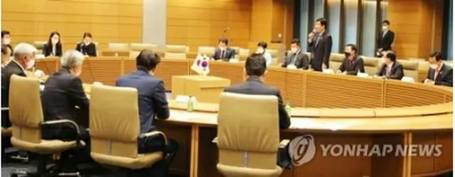１１月１２日、衆院議員会館で開かれた韓日・日韓議連の合同幹事会＝（聯合ニュース）