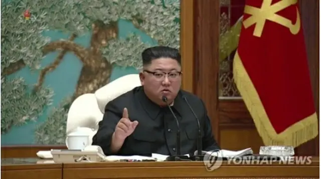 金正恩委員長（資料写真、北朝鮮・朝鮮中央テレビから）＝（聯合ニュース）≪転載・転用禁止≫