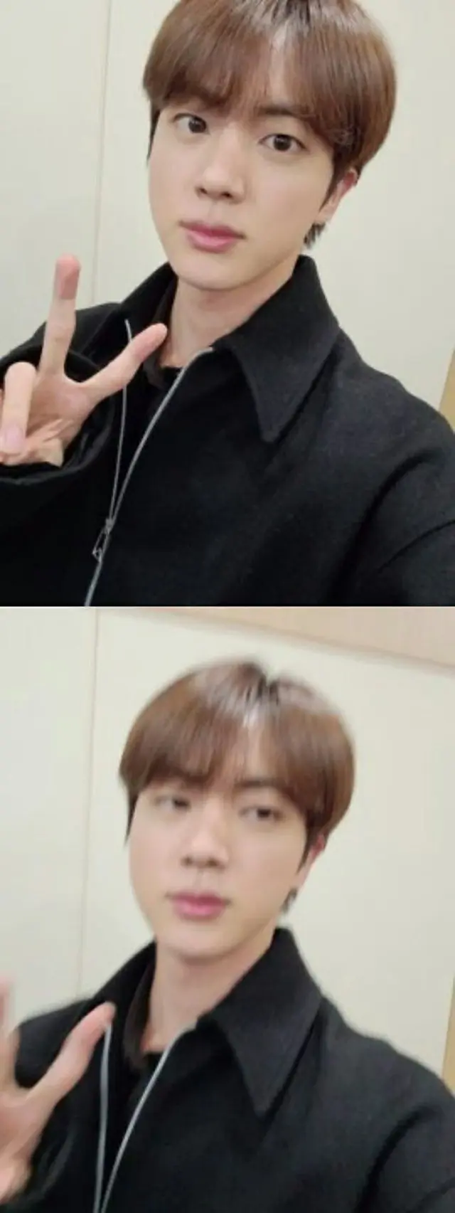 「BTS（防弾少年団）」のJIN、ピンぼけでも“揺るぎない”彫刻イケメンショットで「メリークリスマス」（画像提供:wowkorea）