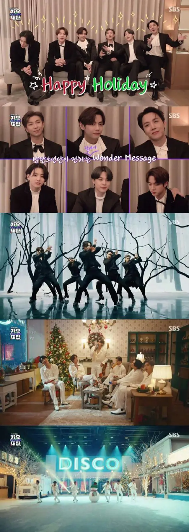「2020 SBS歌謡大祭典」、「BTS」の「Dynamite」Holiday Remix Ver.が7.8%の現地最高視聴率「必ず春は来る」（画像提供:wowkorea）