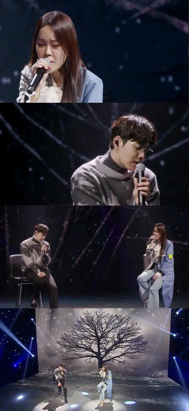 「Miss Back」でペク・チヨンがイ・ソクフン（sg WANNABE）とのデュエットステージを披露する。（画像提供:wowkorea）