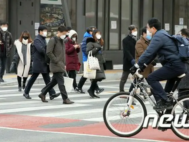 韓国 世宗市で、人々が出勤している様子（画像提供:wowkorea）