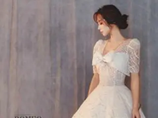 チョ・ミナ（元JEWELRY）、「妊娠」でも完璧なウェディングドレス姿…「お腹けっこう大きくなりますか？」