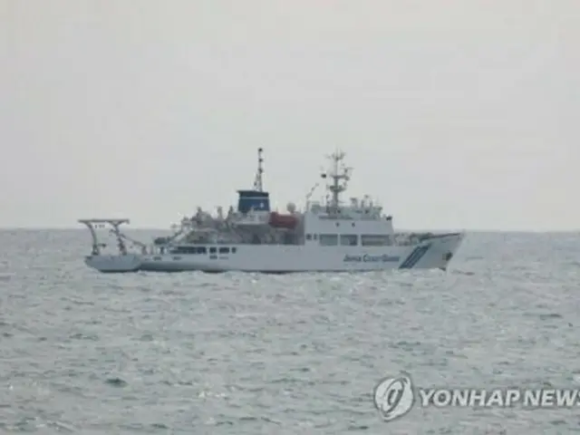 海洋保安庁の測量船「昭洋」（済州地方海洋警察庁提供）＝１２日、済州（聯合ニュース）≪転載・転用禁止≫