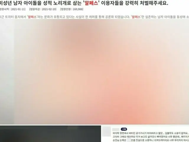 韓国、アイドルを扱う性的創作物への処罰求める声…国会議員も同調（画像提供:wowkorea）