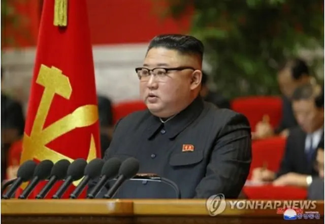 北朝鮮の第８回朝鮮労働党大会で、金正恩総書記が軍事力強化に対する意志を改めて示した＝（朝鮮中央通信＝聯合ニュース）≪転載・転用禁止≫