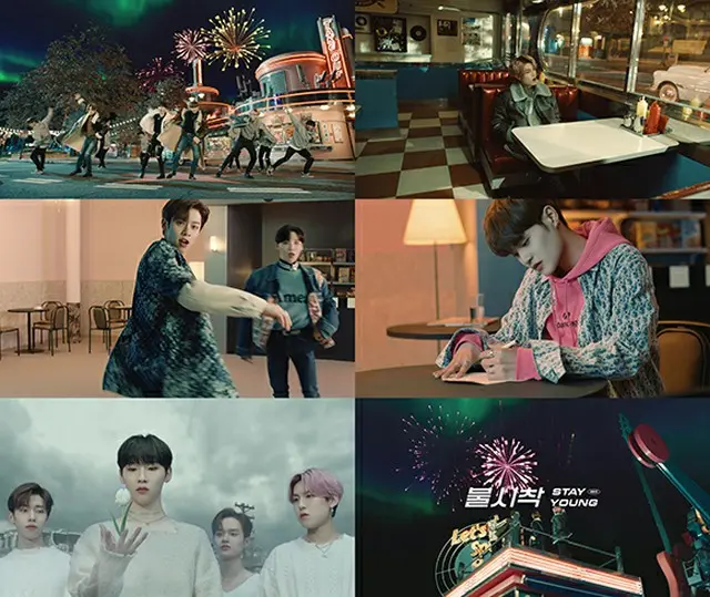 「AB6IX」が、新しいアルバムのタイトル曲「STAY YOUNG」の第二のミュージックビデオティーザー映像を公開した。（画像提供:OSEN）