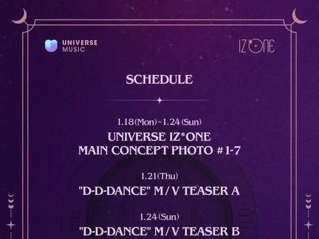 「IZ*ONE」、ユニバースミュージック初の出撃…26日「D-D-DANCE」音源発表（画像提供:wowkorea）