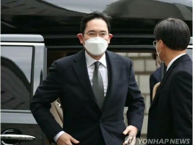 ソウル高裁に出廷した李在鎔被告＝18日、ソウル（聯合ニュース）