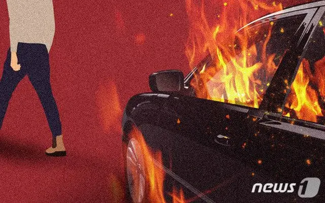 キョンボク（慶北）チルゴク（漆谷）郡 ゴルフ場近くの道路で車両火災…1人死亡 = 韓国（画像提供:wowkorea）