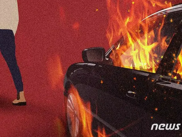 キョンボク（慶北）チルゴク（漆谷）郡 ゴルフ場近くの道路で車両火災…1人死亡 = 韓国（画像提供:wowkorea）