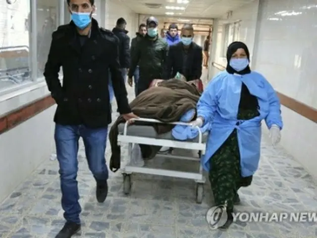 搬送されるテロの負傷者（資料写真）＝（AFP＝聯合ニュース）