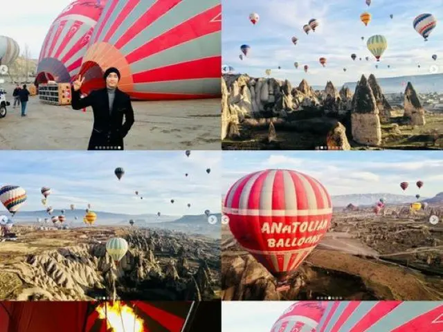俳優ソン・スンホン、熱気球の前で撮ったトルコでの写真で思い出を旅する…“恋人たちが訪れる地に誰と？”（画像提供:wowkorea）
