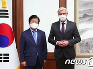 駐韓ドイツ大使に対して「KF94マスクをドイツで認められるよう関心を持ってほしい」＝韓国国会議長