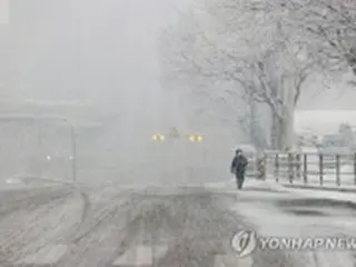 ソウル全域に大雪注意報発令へ　韓国気象庁