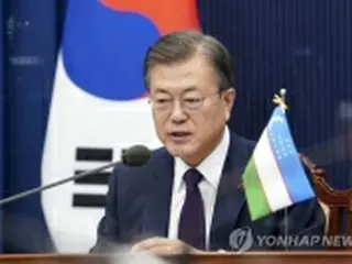 韓国・ウズベキスタン首脳　貿易協定の交渉開始で合意