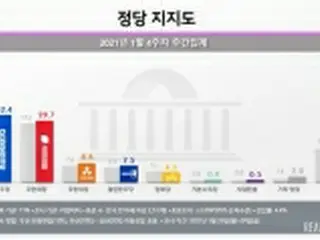 政党支持率　市長選控えるソウルで与党が最大野党上回る＝韓国
