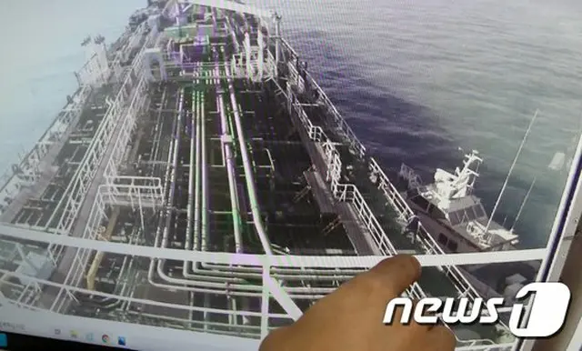 韓国ケミ号がイラン側に拿捕された時の監視カメラの映像（画像提供:wowkorea）