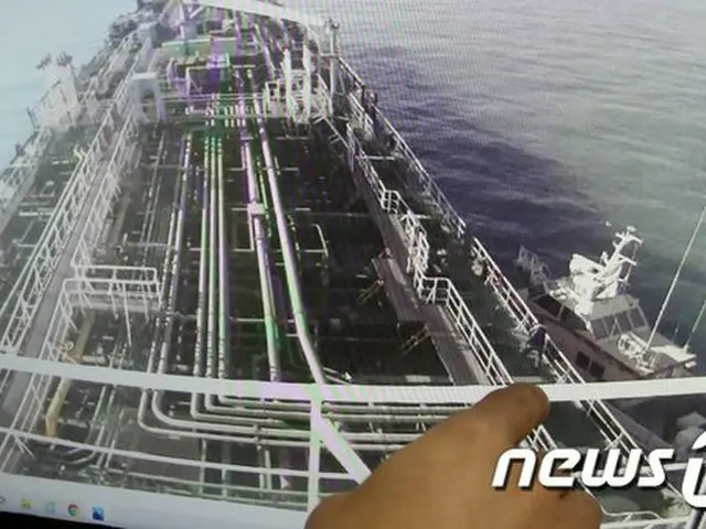 韓国ケミ号がイラン側に拿捕された時の監視カメラの映像（画像提供:wowkorea）