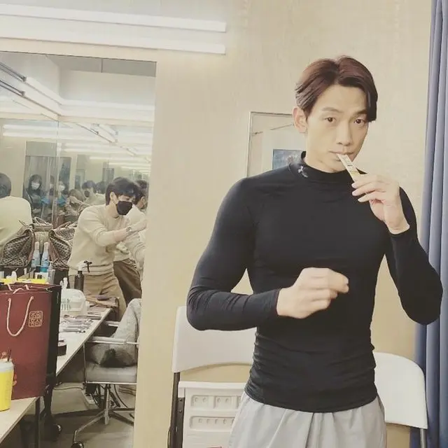 歌手兼俳優Rain（ピ）、超密着衣装で隠しきれない筋肉ボディーを披露（画像提供:wowkorea）