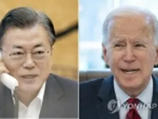 ［速報］文大統領「朝鮮半島非核化へ共に努力」　バイデン氏「緊密に協力」