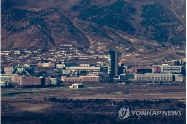 韓国・京畿道坡州市から眺めた開城工業団地一帯の景色（資料写真）＝（聯合ニュース）