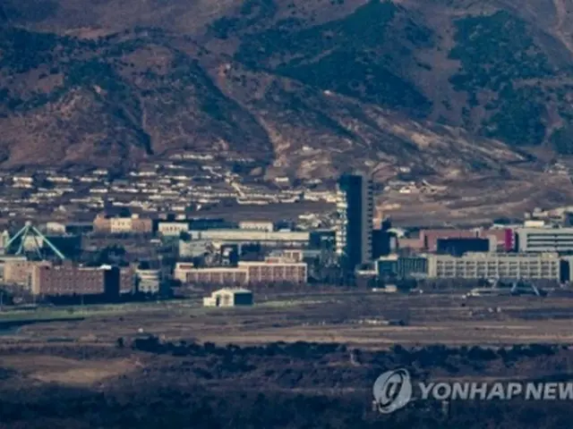 韓国・京畿道坡州市から眺めた開城工業団地一帯の景色（資料写真）＝（聯合ニュース）