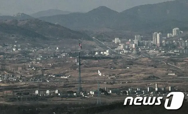 韓国の南北境界線近くに位置する坡州からみた、北朝鮮の様子（画像提供:wowkorea）