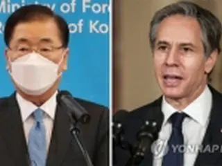韓米外相が電話会談　「韓米日協力の継続重要」で一致