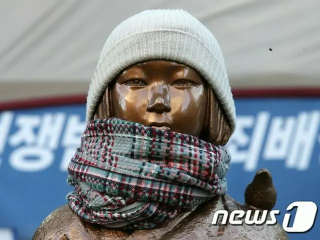 韓国ソウルに設置されている「平和の少女像（慰安婦像）」（画像提供:wowkorea）