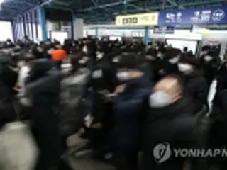 ソウルの地下鉄・バス　きょうから減便運行を緩和