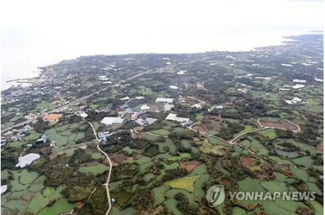 第２空港建設予定地の西帰浦市城山邑（資料写真）＝（聯合ニュース）