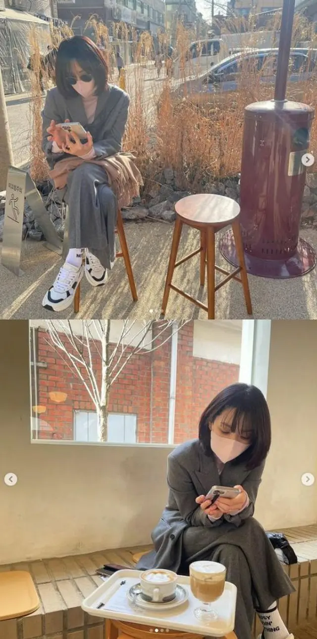 女優チェリム、日差しを浴びながら週末のコーヒータイムを満喫（画像提供:wowkorea）